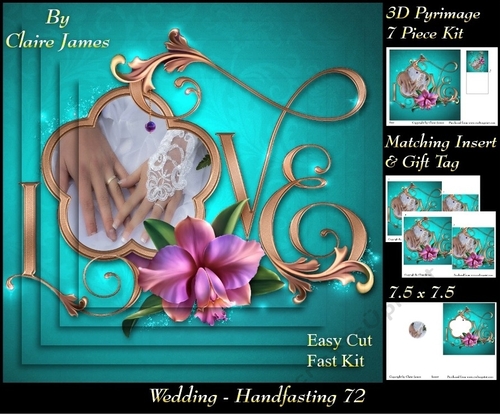 Tying The Knot 72 - Weddings & Handfastings - Pyrimage/pyramid + Matching Insert & Tag 
