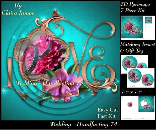 Tying The Knot 74 - Weddings & Handfastings - Pyrimage/pyramid + Matching Insert & Tag 