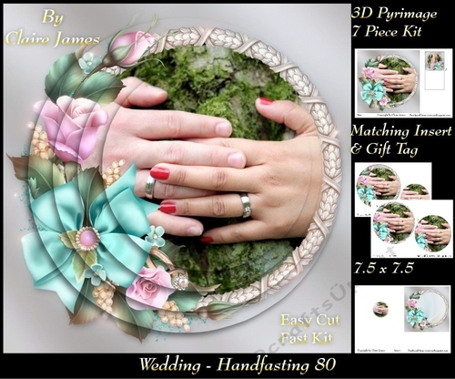 Tying The Knot 80 - Weddings & Handfastings - Pyrimage/pyramid + Matching Insert & Tag 