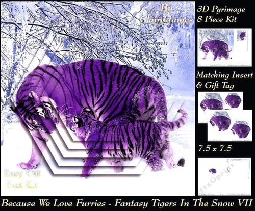 Because We Love Furries - Gorgeous Tigers in the Snow Pyrimage/piramid + Insert & Tag+