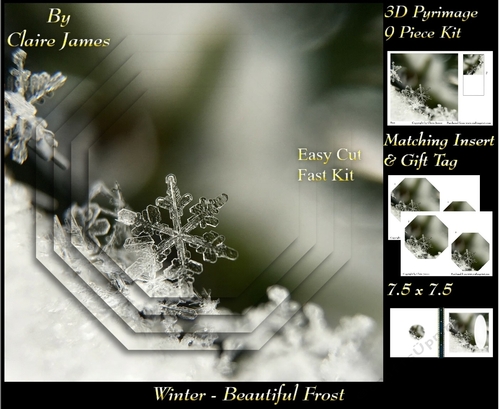 Winter - Beautiful Frost - Pyrimage/pyramid + Insert & Tag
