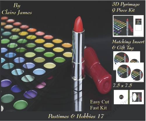 Past Times & Hobbies - Make Up Artist - Pyrimage/Pyramid + Insert & Tag