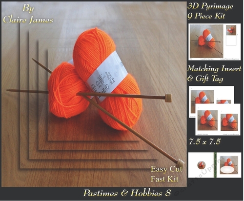 Past Times & Hobbies - Knitting - Pyrimage/Pyramid + Insert & Tag