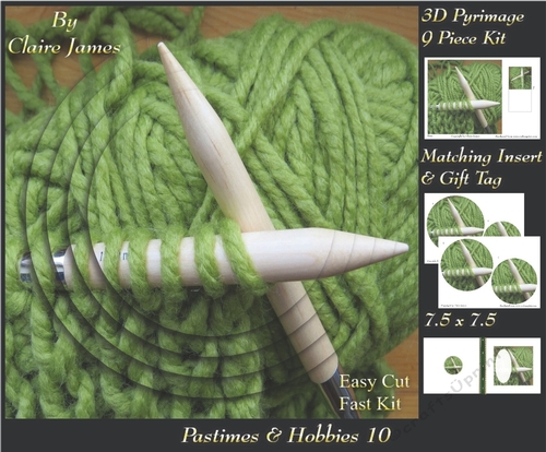 Past Times & Hobbies - Knitting - Pyrimage/Pyramid + Insert & Tag