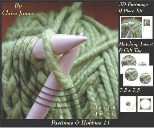 Past Times & Hobbies - Knitting - Pyrimage/Pyramid + Insert & Tag
