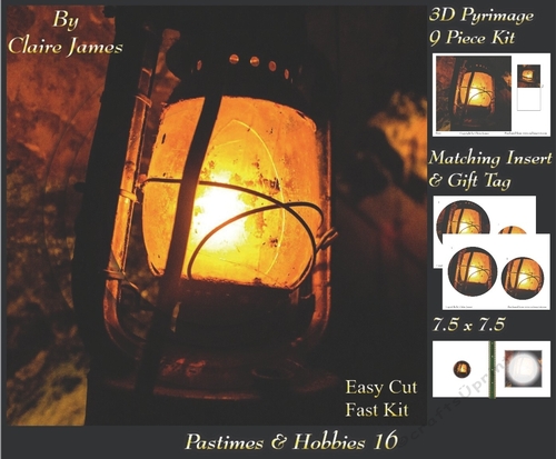 Past Times & Hobbies - Explorers Lamp - Pyrimage/Pyramid + Insert & Tag