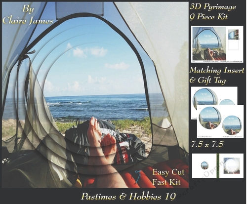 Past Times & Hobbies - Camping - Pyrimage/Pyramid + Insert & Tag