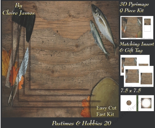 Past Times & Hobbies - Fishermans Bushcraft Kit - Pyrimage/Pyramid + Insert & Tag