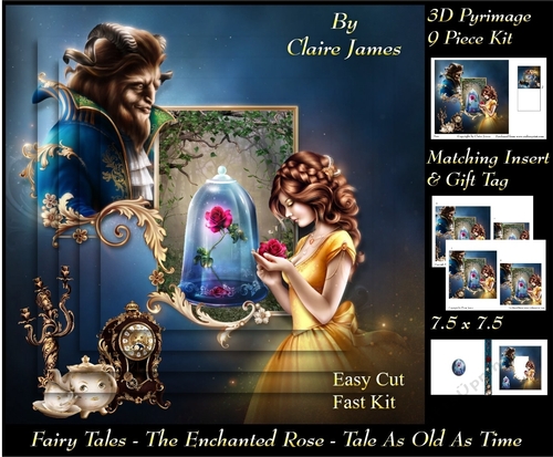 Fairy Tales - The Enchanted Rose - Tale As Old As Time 1 - Pyrimage/Pyramid + Insert & Tag