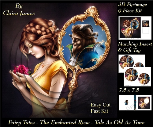 Fairy Tales - The Enchanted Rose - Tale As Old As Time 2 - Pyrimage/Pyramid + Insert & Tag