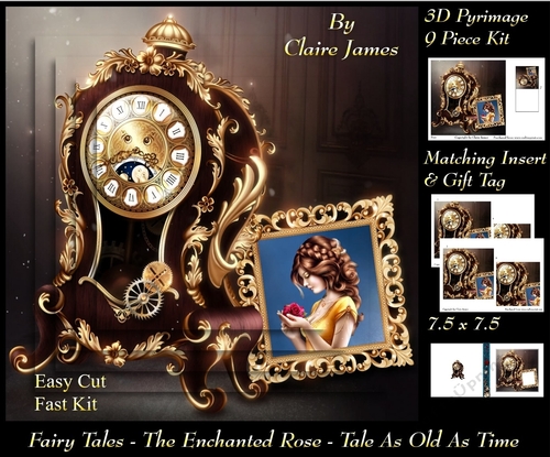Fairy Tales - The Enchanted Rose - Tale As Old As Time 3 - Pyrimage/Pyramid + Insert & Tag