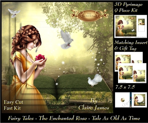 Fairy Tales - The Enchanted Rose - Tale As Old As Time 6 - Pyrimage/Pyramid + Insert & Tag