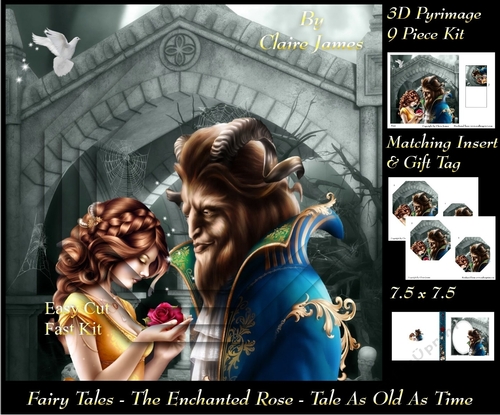 Fairy Tales - The Enchanted Rose - Tale As Old As Time 7 - Pyrimage/Pyramid + Insert & Tag