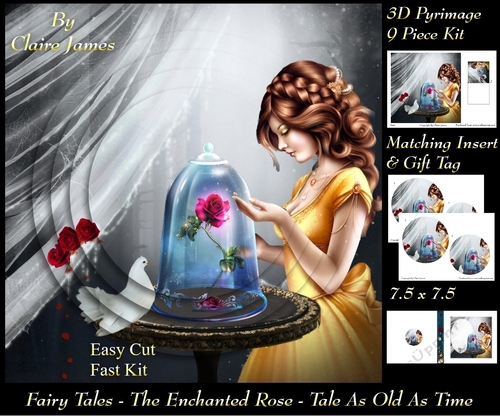 Fairy Tales - The Enchanted Rose - Tale As Old As Time 8 - Pyrimage/Pyramid + Insert & Tag