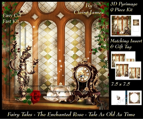 Fairy Tales - The Enchanted Rose - Tale As Old As Time 9 - Pyrimage/Pyramid + Insert & Tag