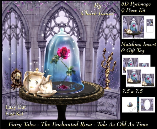 Fairy Tales - The Enchanted Rose - Tale As Old As Time 12 - Pyrimage/Pyramid + Insert & Tag