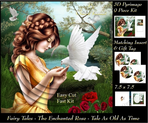 Fairy Tales - The Enchanted Rose - Tale As Old As Time 18 - Pyrimage/Pyramid + Insert & Tag