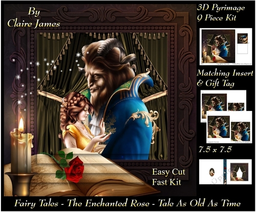 Fairy Tales - The Enchanted Rose - Tale As Old As Time 19 - Pyrimage/Pyramid + Insert & Tag