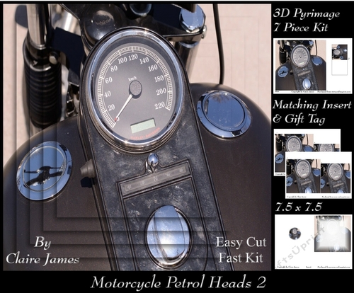 Motorcycle Petrol Heads - Bike Clocks 2 Pyrimage +insert & Tag