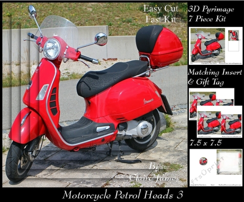 Motorcycle Petrol Heads 3 -  Pyrimage +insert & Tag
