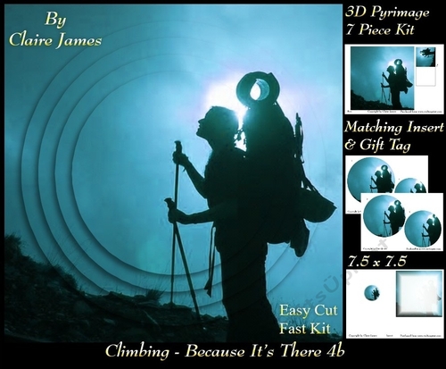 Sport - Climbing - Because Its There - 3D Pyrimage + Insert & Tag