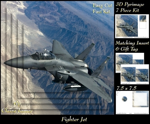 Planes - Fighter Jet - Pyrimage/Pyramid + Insert & Tag