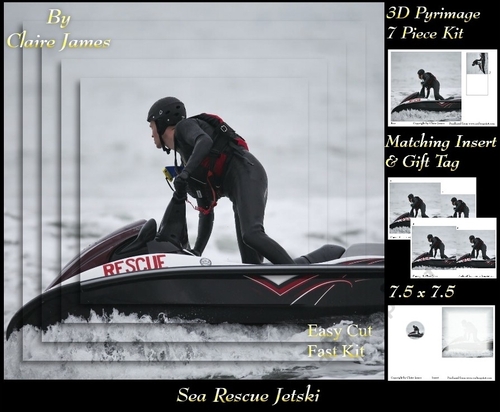 Boats - Sea Rescue Jetski - Pyrimage/Pyramid + Insert & Tag