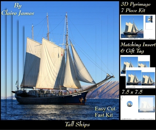 Boats - Sailing Ship 5 - Pyrimage/Pyramid + Insert & Tag
