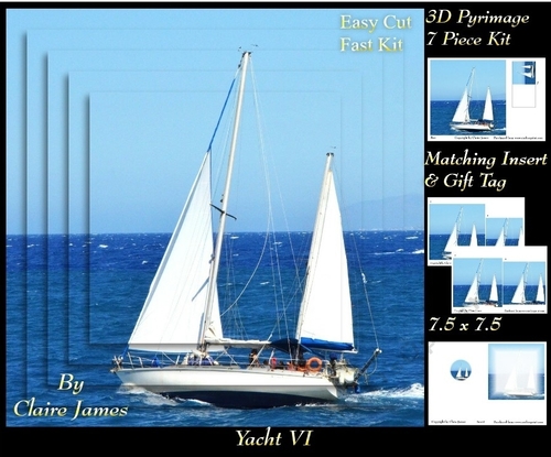 Boats - Sailing Yacht 6 - Pyrimage/Pyramid + Insert & Tag