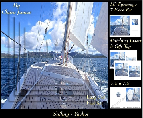 Boats - Sailing Yacht - Pyrimage/Pyramid + Insert & Tag