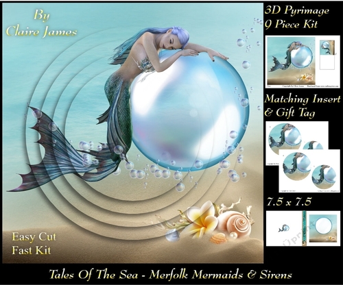 Tales Of The Sea - Merfolk Mermaids & Sirens 1 - Pyrimage/Pyramid + Insert & Tag