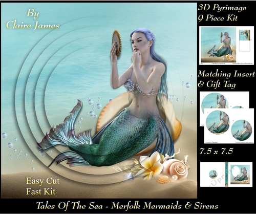 Tales Of The Sea - Merfolk Mermaids & Sirens 2 - Pyrimage/Pyramid + Insert & Tag