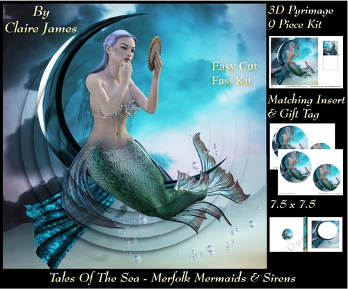 Tales Of The Sea - Merfolk Mermaids & Sirens 3 - Pyrimage/Pyramid + Insert & Tag
