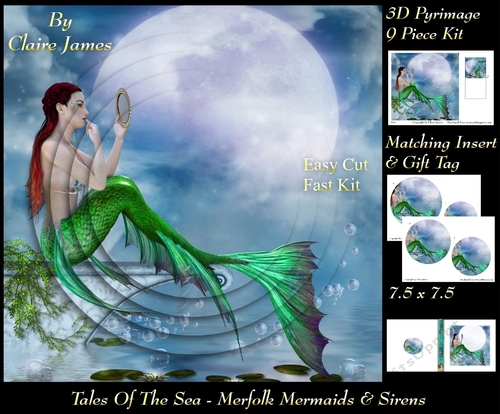 Tales Of The Sea - Merfolk Mermaids & Sirens 4 - Pyrimage/Pyramid + Insert & Tag