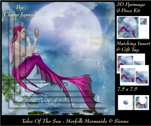 Tales Of The Sea - Merfolk Mermaids & Sirens 4a - Pyrimage/Pyramid + Insert & Tag