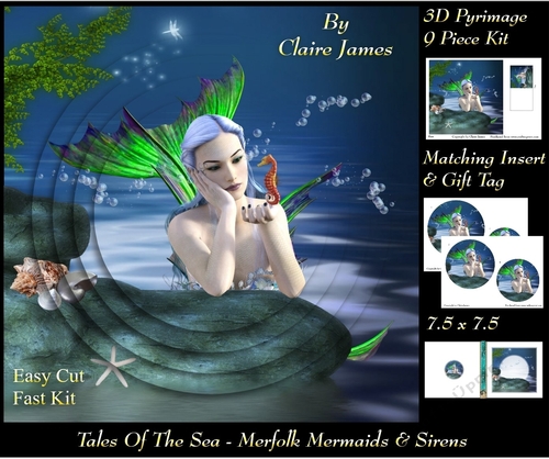 Tales Of The Sea - Merfolk Mermaids & Sirens 6 - Pyrimage/Pyramid + Insert & Tag