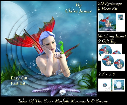 Tales Of The Sea - Merfolk Mermaids & Sirens 7 - Pyrimage/Pyramid + Insert & Tag
