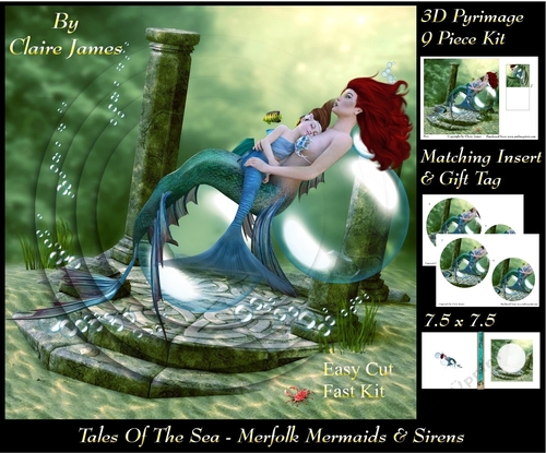 Tales Of The Sea - Merfolk Mermaids & Sirens 8 - Pyrimage/Pyramid + Insert & Tag