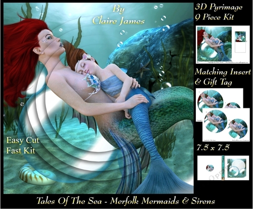 Tales Of The Sea - Merfolk Mermaids & Sirens 9 - Pyrimage/Pyramid + Insert & Tag