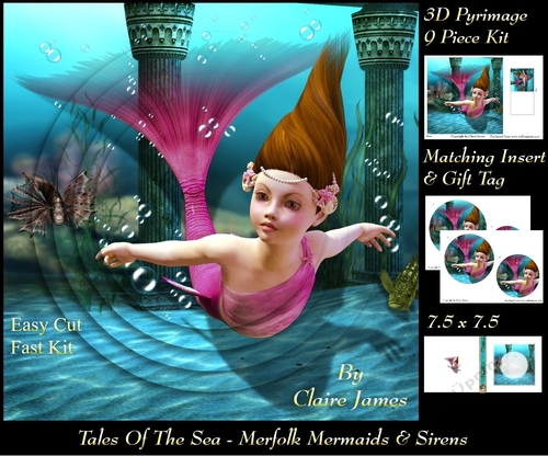 Tales Of The Sea - Merfolk Mermaids & Sirens 10 - Pyrimage/Pyramid + Insert & Tag