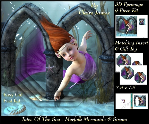 Tales Of The Sea - Merfolk Mermaids & Sirens 12 - Pyrimage/Pyramid + Insert & Tag