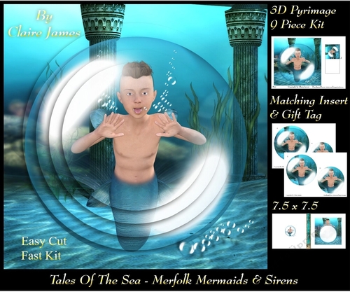 Tales Of The Sea - Merfolk Mermaids & Sirens 16 - Pyrimage/Pyramid + Insert & Tag