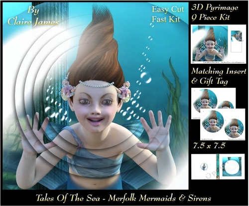 Tales Of The Sea - Merfolk Mermaids & Sirens 18 - Pyrimage/Pyramid + Insert & Tag