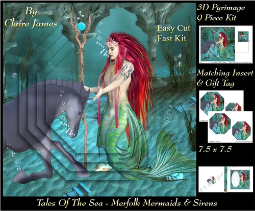 Tales Of The Sea - Merfolk Mermaids & Sirens 21 - Pyrimage/Pyramid + Insert & Tag