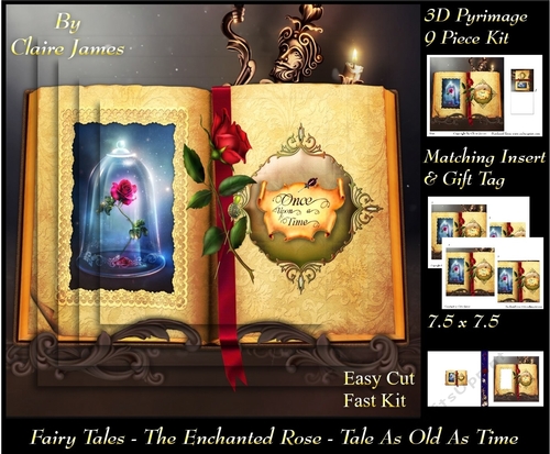 Fairy Tales - The Enchanted Rose - Tale As Old As Time 21 - Pyrimage/Pyramid + Insert & Tag