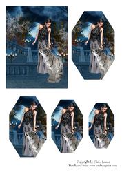 Gothic Night Friends & Familiars Shaped Pyrimage/pyrimid
