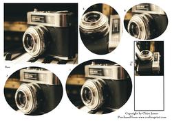 Vintage Photography + Gift Tag Pyrimage Pyrimid Stacker