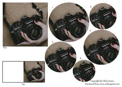 Vintage Photography + Gift Tag Shaped Pyrimage Pyrimid
