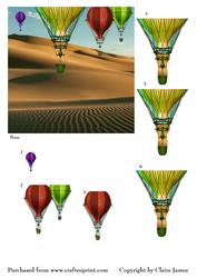 The Desert Hot Air Balloon Flight + Decopage