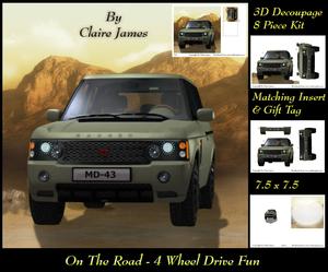 Happy Barn Finds - 4 Wheel Drive Fun 3D Insert & Tag